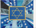 Star of David Blue Monochromatic