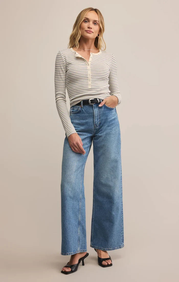 Stella Stripe Henley Tee