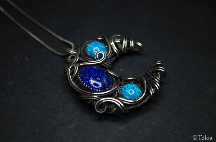 Sterling Silver Crescent Moon Necklace