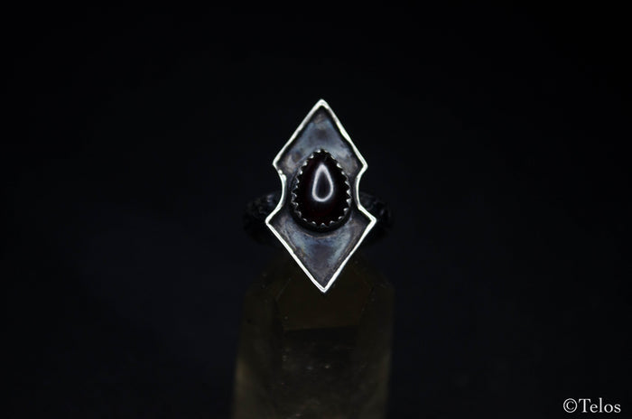 Sterling Silver Garnet ring