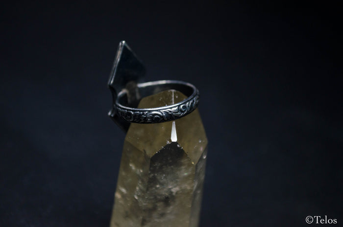 Sterling Silver Garnet ring