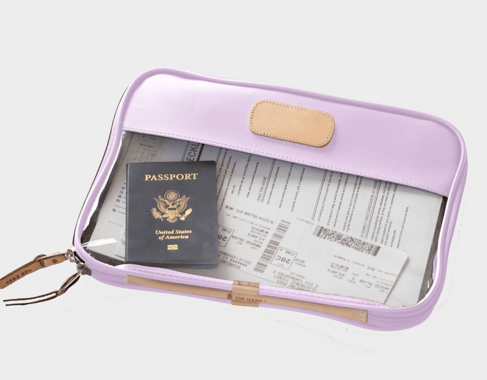 "Stitch Katonah" Jon Hart Clear Folio-Lilac