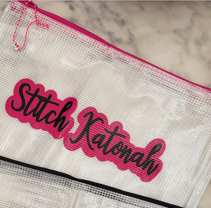 Stitch Katonah Vinyl Project Bag