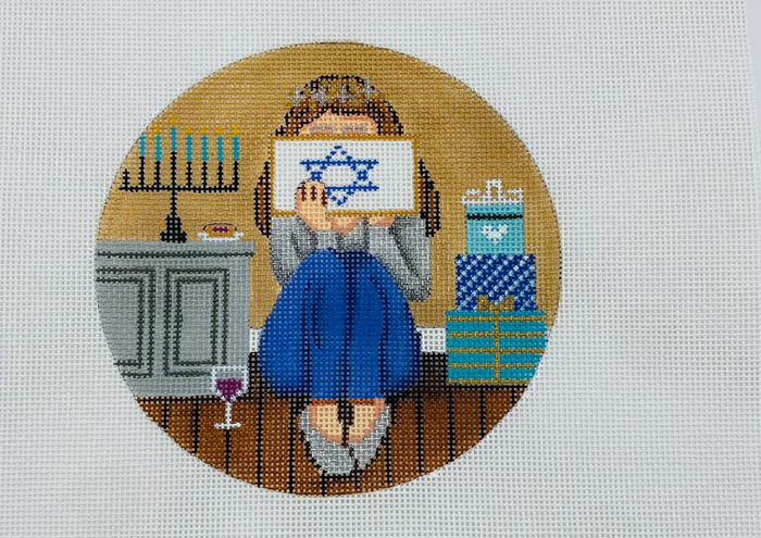 Stitching Girl Hannukah