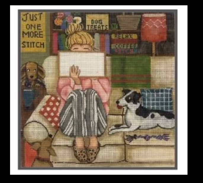 Stitching Girls With Dogs