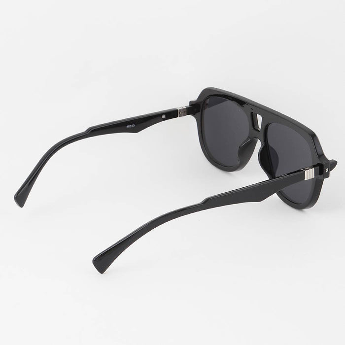 Straight Modern Aviator Sunglasses