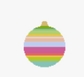 Striped Round Bauble
