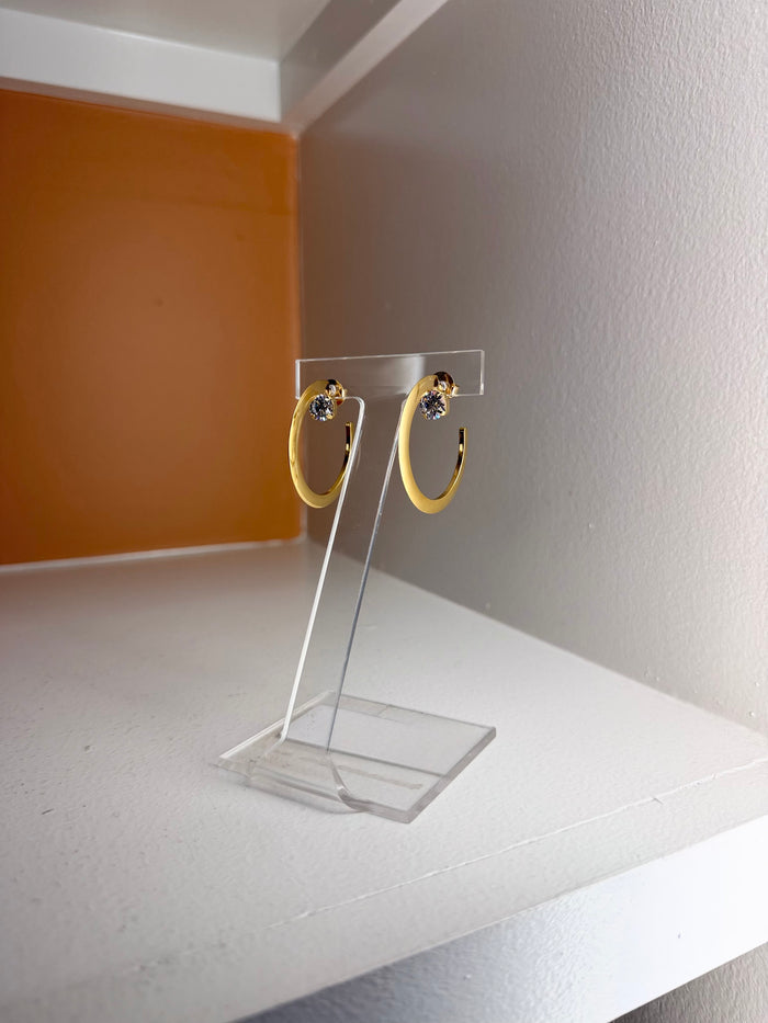 Subtle Bling Hoop