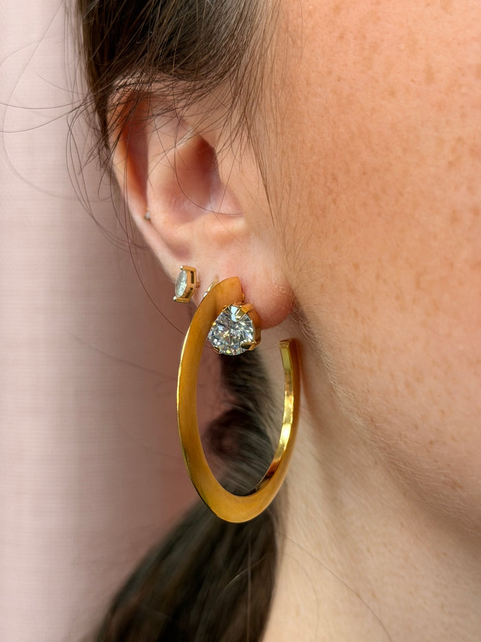 Subtle Bling Hoop