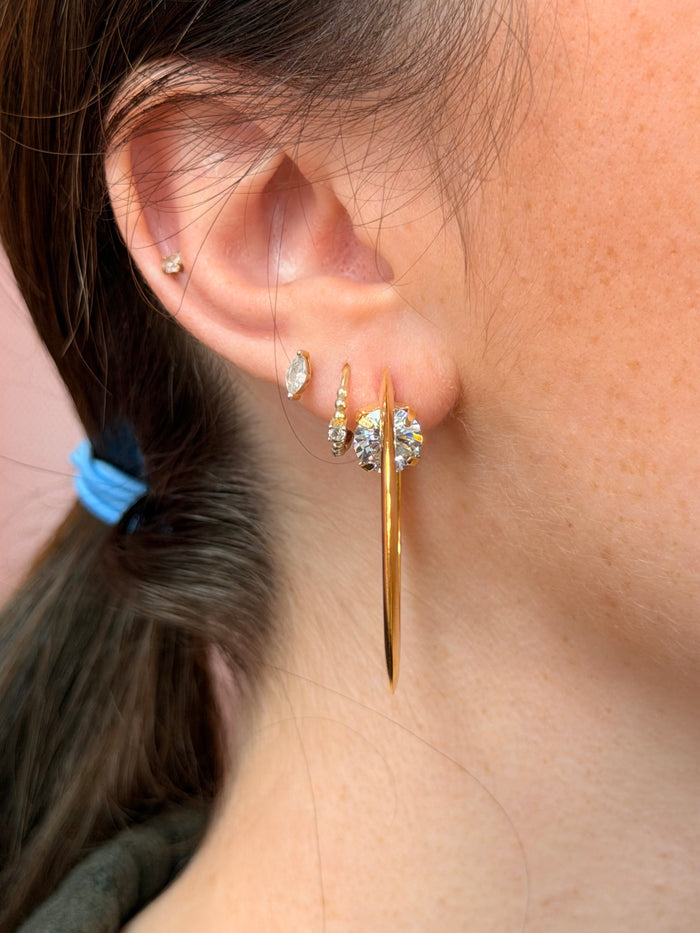 Subtle Bling Hoop