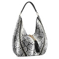 Tassel Accented Hobo Handbag