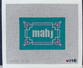 Teal Lilac Pink Key Corner Mahjong Insert