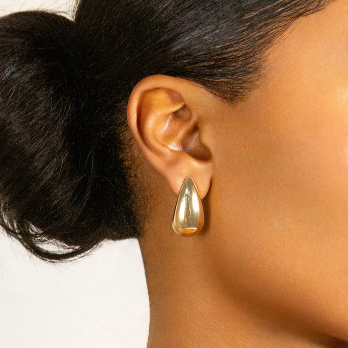 Teardrop Post Waterproof Earring