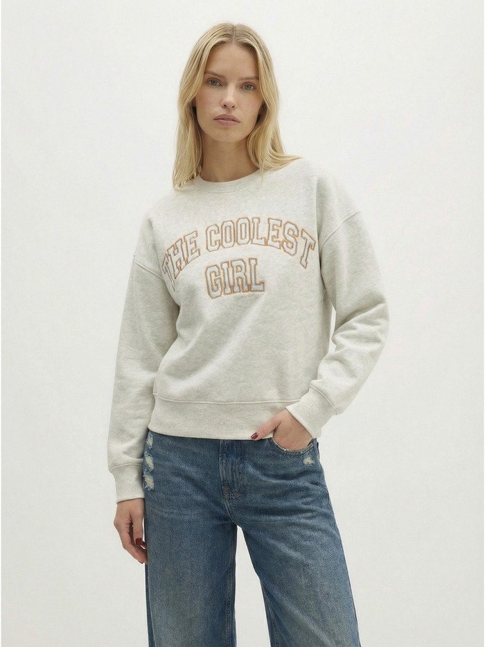 The Coolest Girl Embroidered Sweatshirt