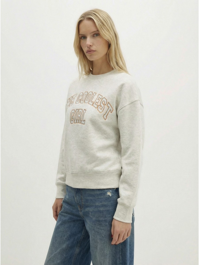 The Coolest Girl Embroidered Sweatshirt