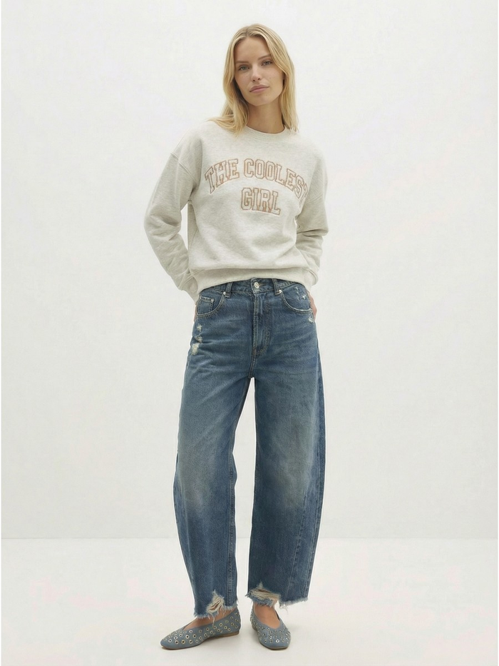 The Coolest Girl Embroidered Sweatshirt