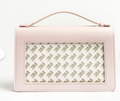 The Everyday Clutch-Blush and Silver Chain