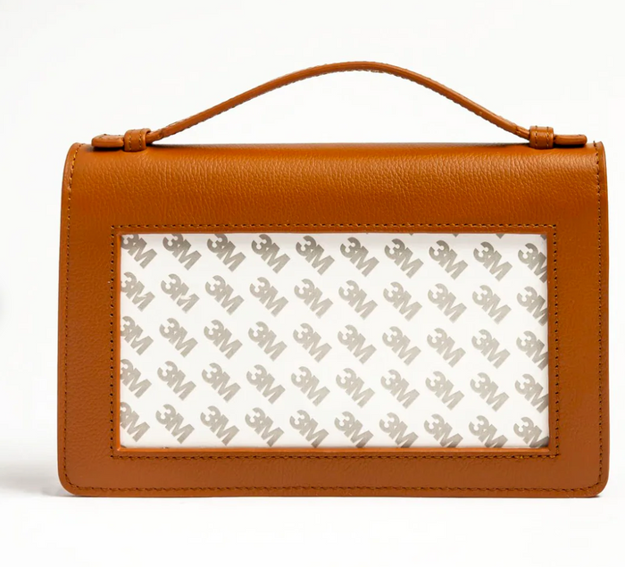 The Everyday Clutch-Cognac and Gold Chain