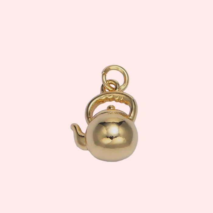 The Golden Teapot Charm