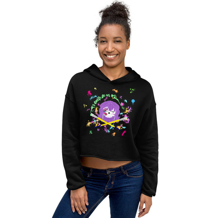 Til Death Do Us Art Crop Hoodie