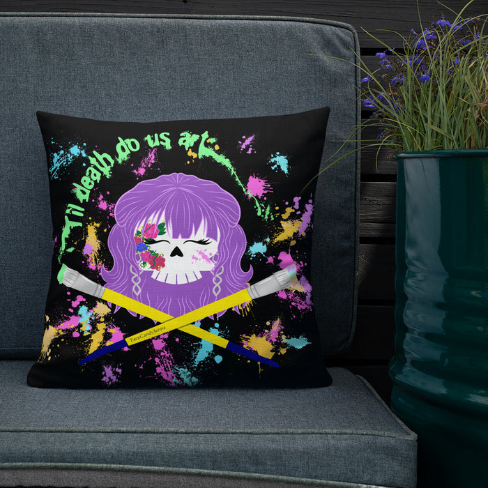 Til Death Do Us Art Pillow