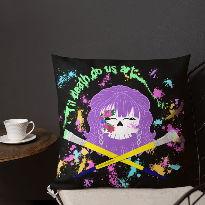 Til Death Do Us Art Pillow