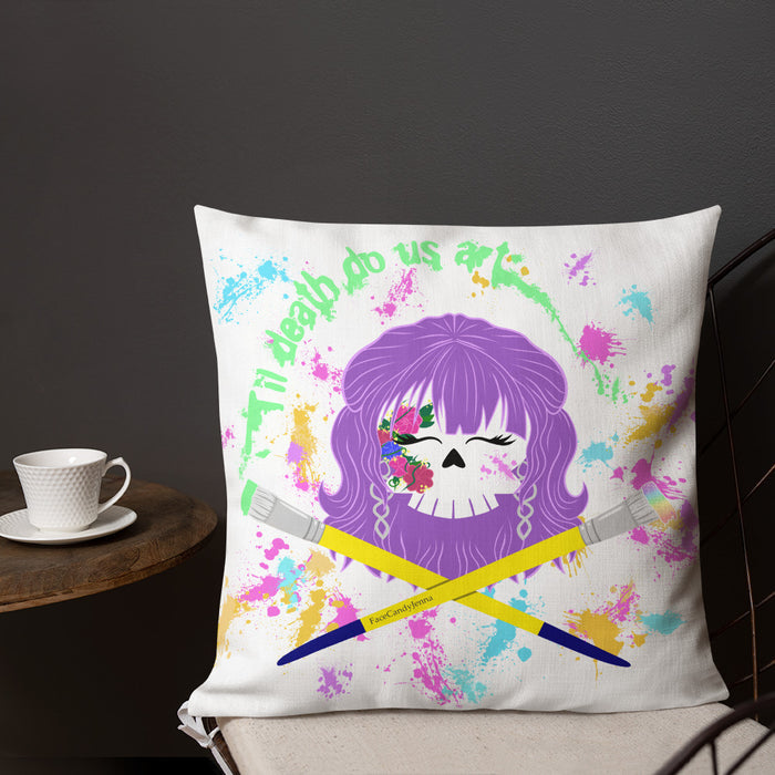 Til Death Do Us Art Pillow
