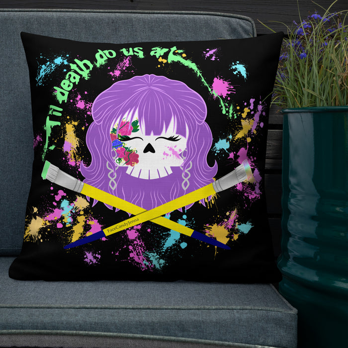 Til Death Do Us Art Pillow