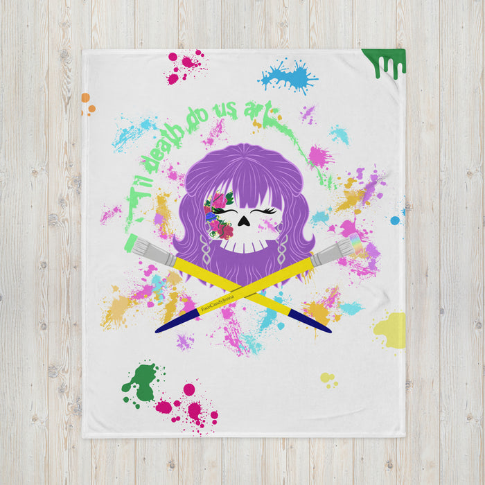 Til Death Do Us Art Throw Blanket (50x60)