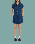 Topanga Rolled Short Sleeve Mini Dress