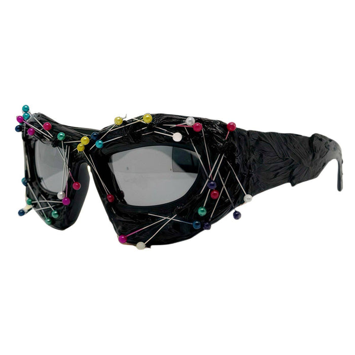 Trendy Punk Style Geometric Sunglasses UV400 Protection