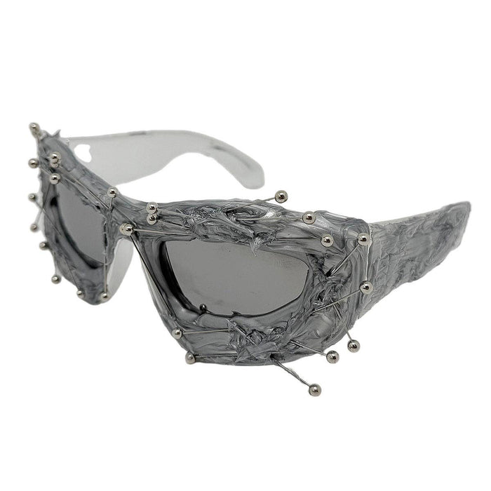 Trendy Punk Style Geometric Sunglasses UV400 Protection