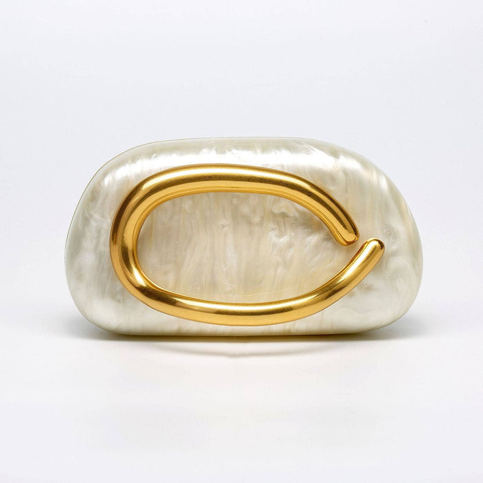 Trendy Shell Acrylic Clutch Bag for Evening Events