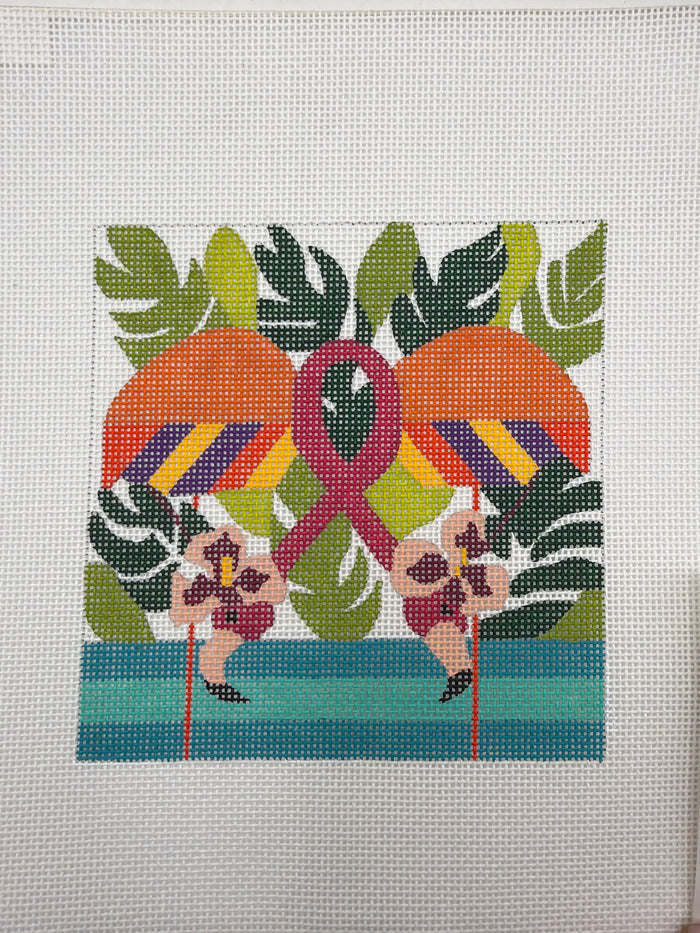 Tropical flamingos