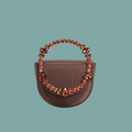 Trudie Satin Crossbody Bag - Chocolate