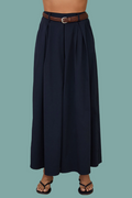 Twist Belt Palazzo Pant