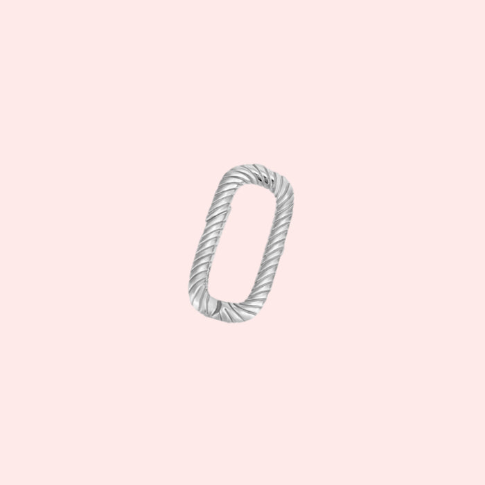 Twisted Connector Link - Silver