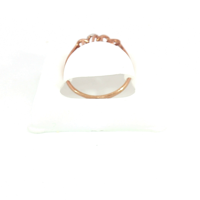 Two-Tone Rose Gold Crystal Heart Ring