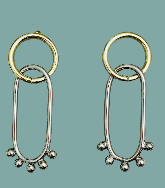 Two-Toned Monroe Earring