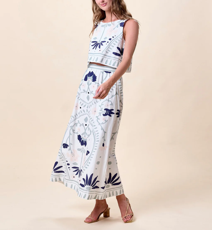 Venetia Top - Liliana Blue Surf