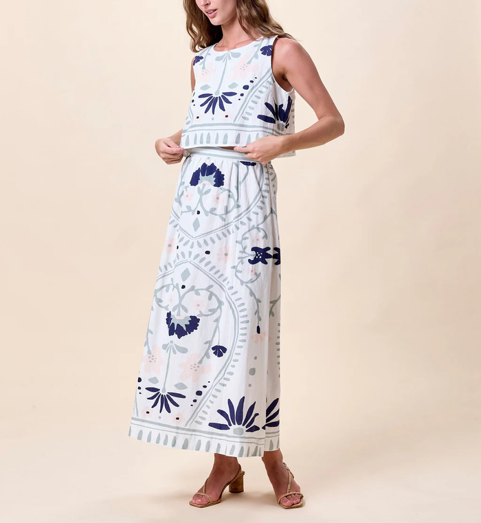 Venetia Top - Liliana Blue Surf