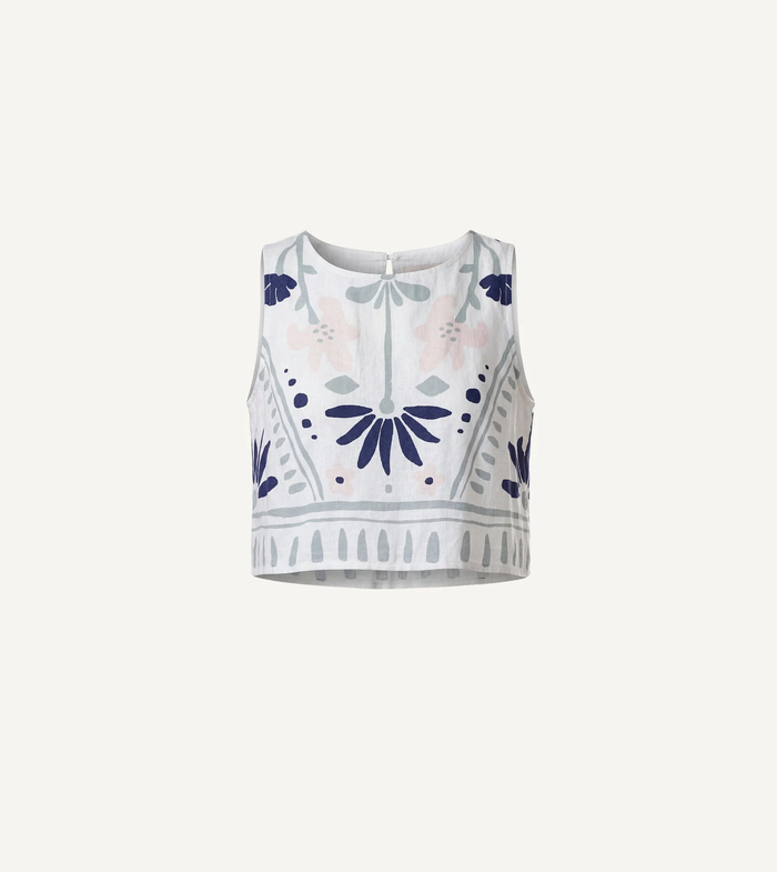 Venetia Top - Liliana Blue Surf