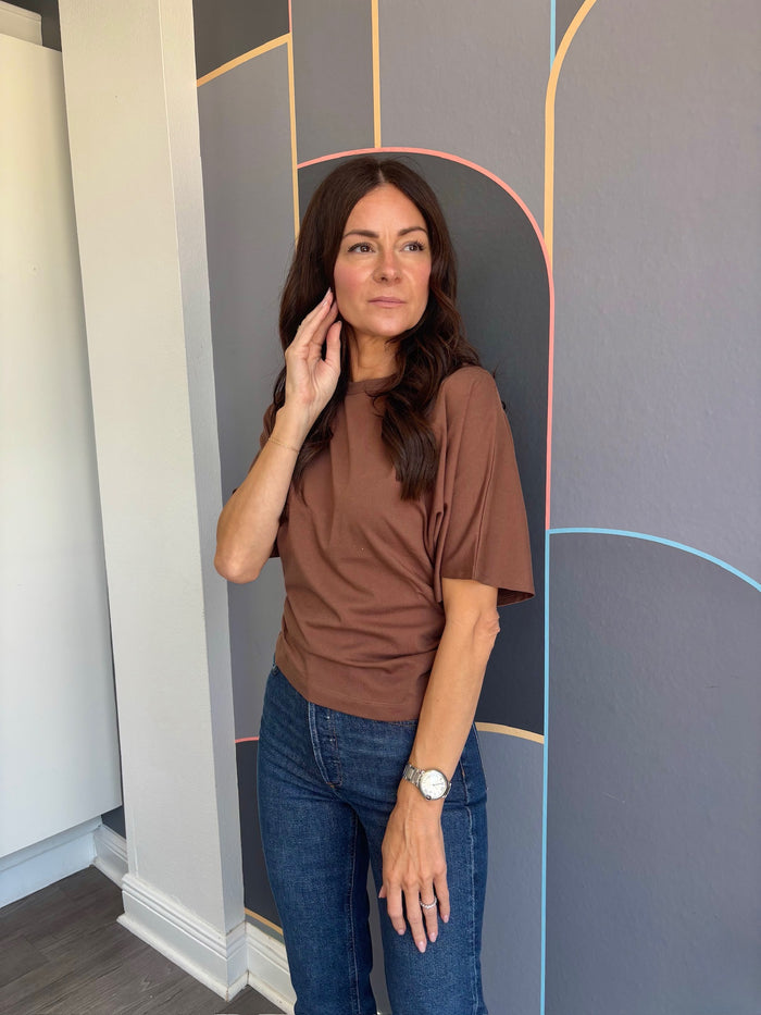 Veronica Kimono Sleeve Fitted Tee