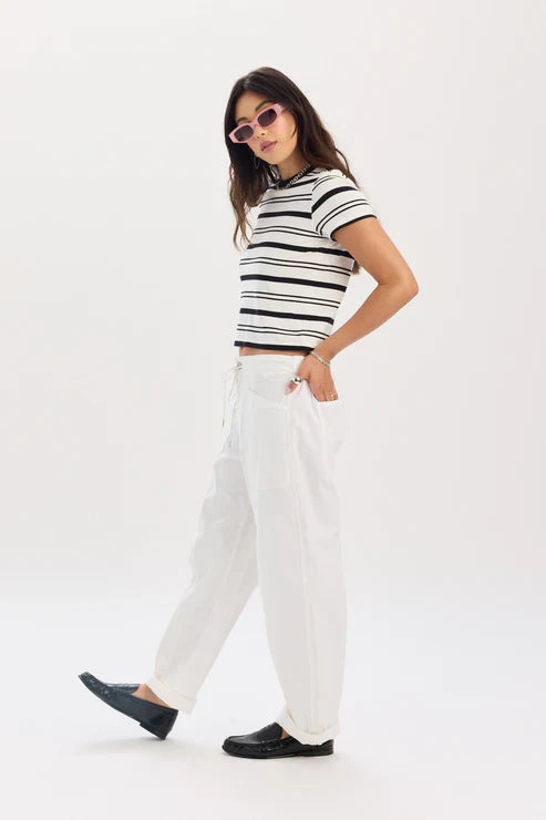 Villa Drawstring Barrel Pant