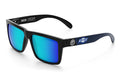 Heat Wave Visual Vise Sunglasses with black frame, Chevy Truck print arms and Galaxy lens.