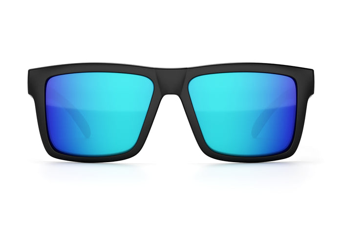 Heat Wave Visual Vise Sunglasses with black frame, Chevy Truck print arms and Galaxy lens.