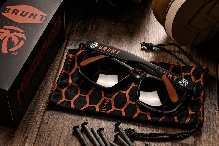 Heat Wave x Brunt Collab Vise Sunglasses Back View