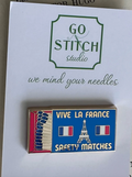 Vive La France Matchbox Needle Minder