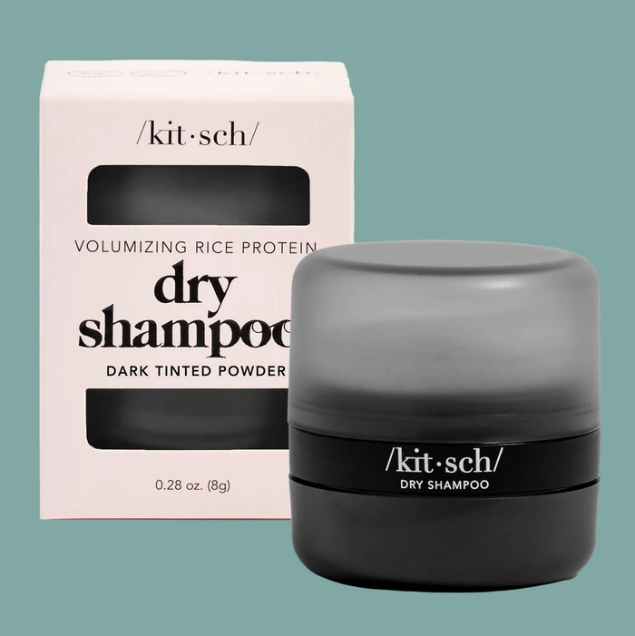 Volumizing Rice Protein Dry Shampoo - Dark Tinted Powder