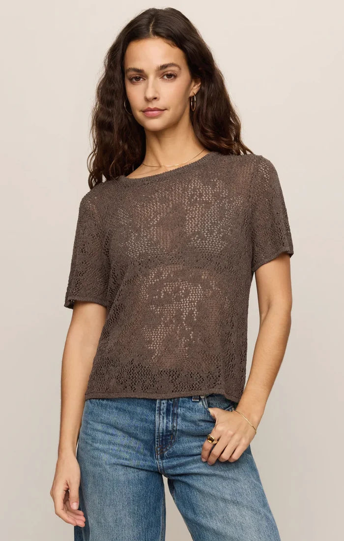 Waverton Crochet Short Sleeve Tee